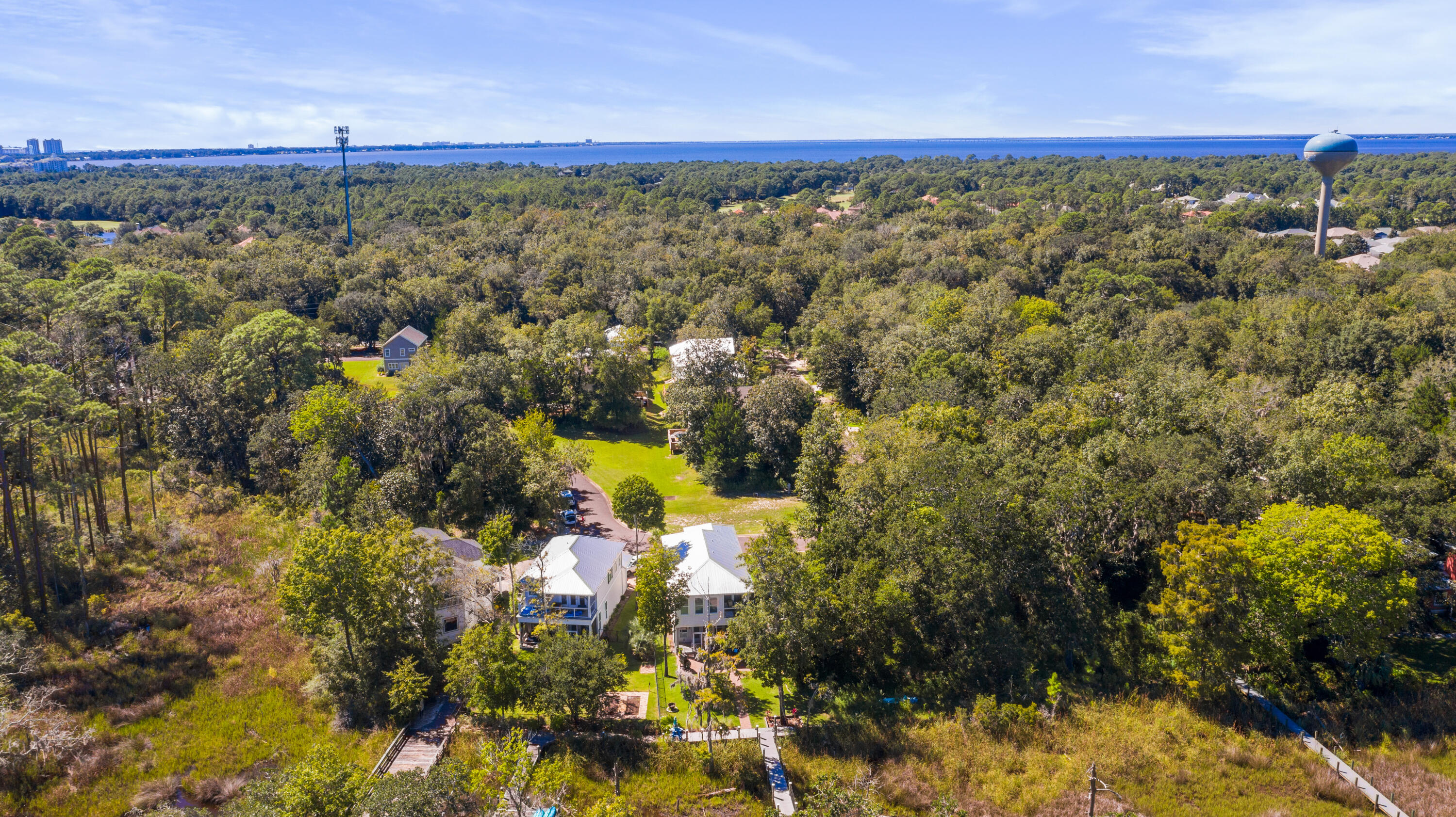 160 Rearden Way Santa Rosa Beach, FL 32459 - Photo 44 of 46 a view of a room with an ocean and trees