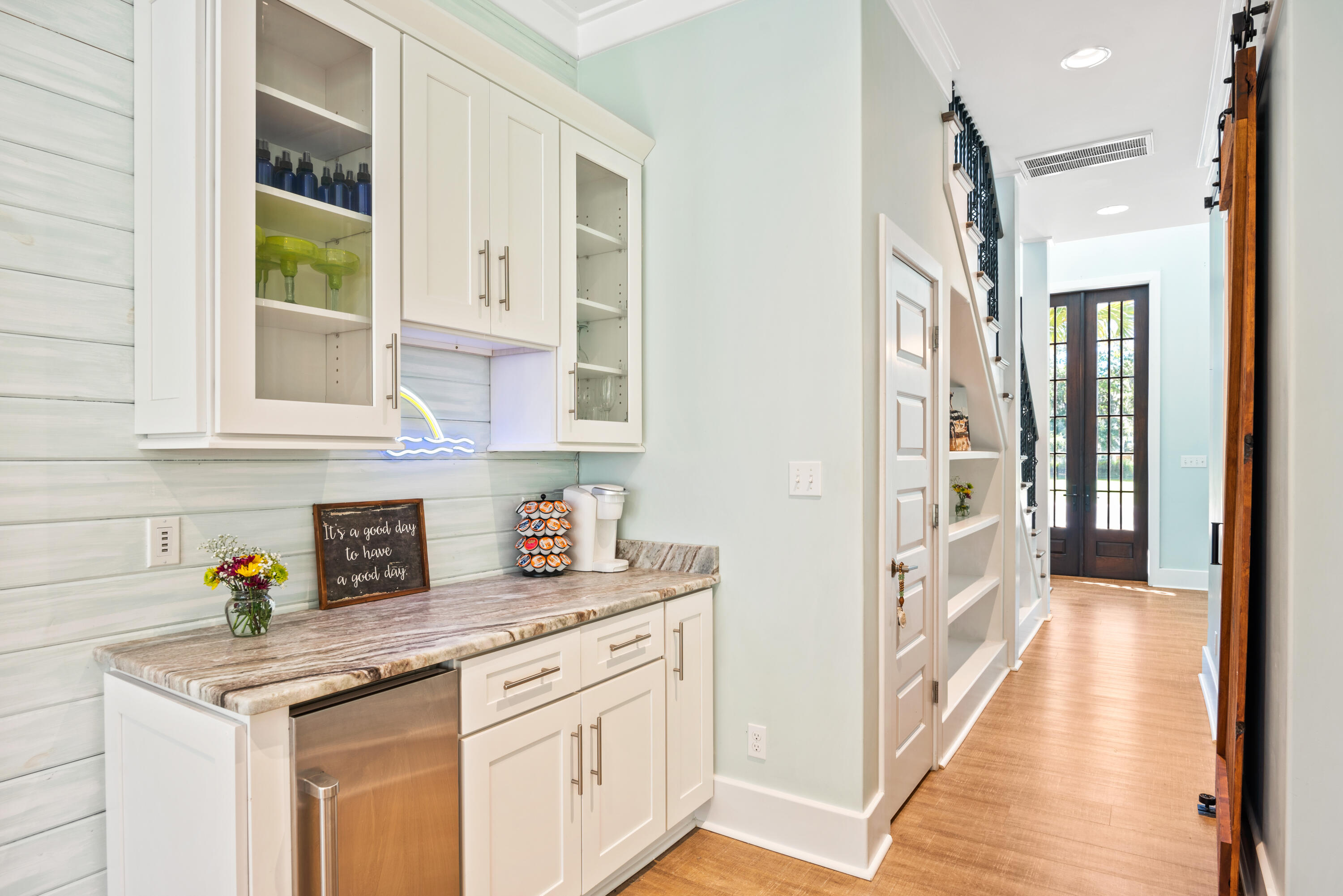 160 Rearden Way Santa Rosa Beach, FL 32459 - Photo 8 of 46 a kitchen with stainless steel appliances granite countertop a refrigerator and a sink