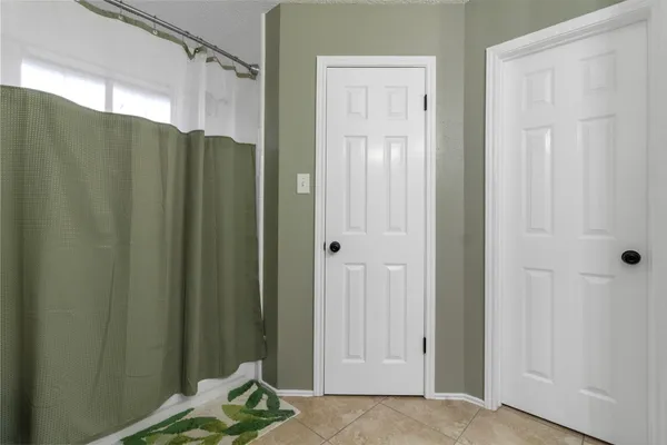a view of a closet area