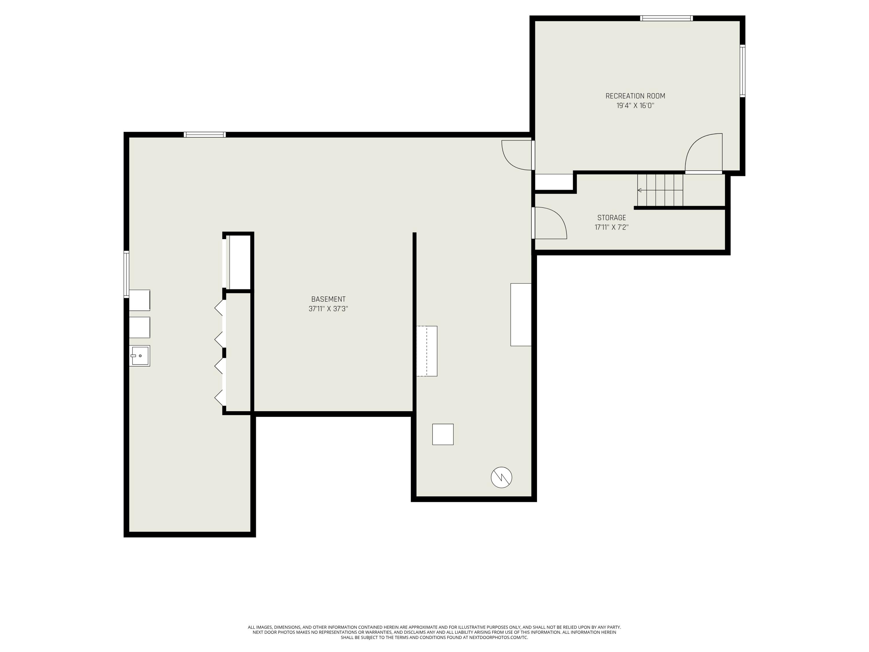 3549 West Beard Road Perry, MI 48872 - Photo 56 of 56 BASEMENT FLOOR PLAN