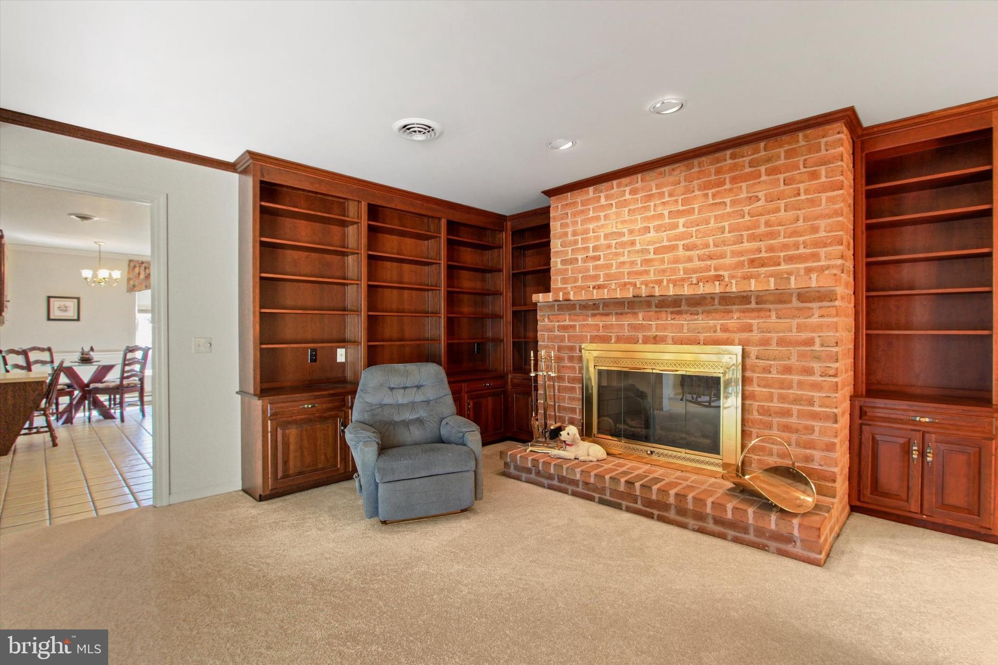11445 Old Forge Road Waynesboro, PA 17268 - Photo 27 of 42 Full Brick Fireplace with Built-Ins