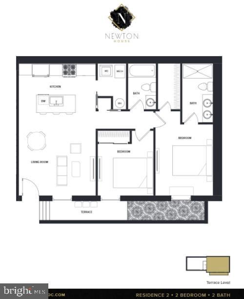 1469 Florida Avenue Northwest, Unit 2 Washington, DC 20009 - Photo 11 of 11 Floor plan.