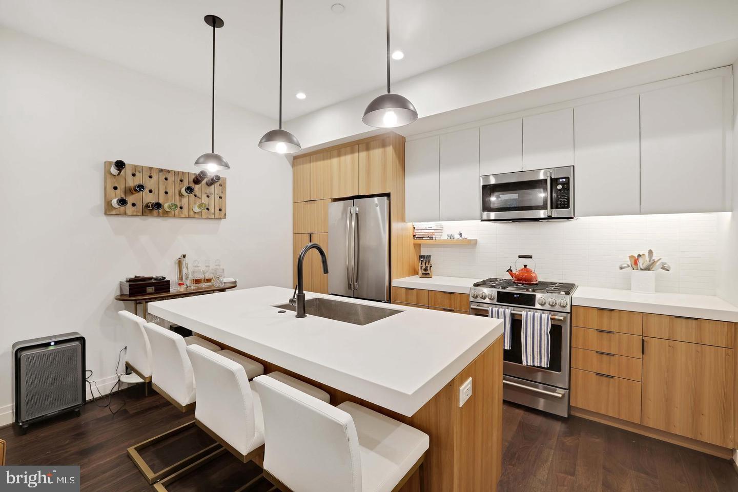 1469 Florida Avenue Northwest, Unit 2 Washington, DC 20009 - Photo 2 of 11 Modern kitchen with custom finishes.