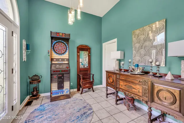 a room with furniture and a window