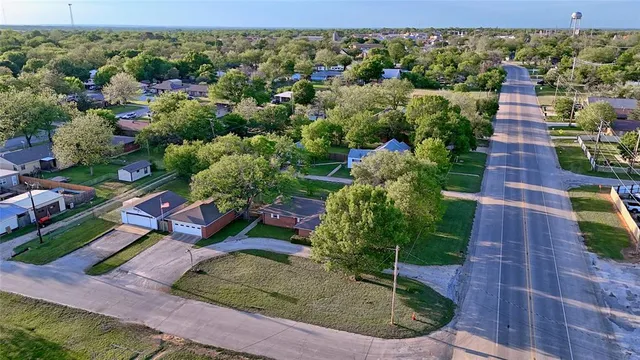 a view of a garden with plants