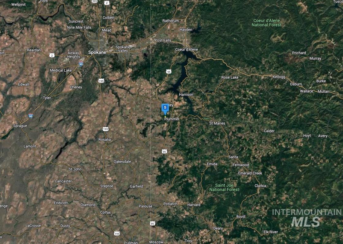 3251 Fairfield Road Plummer, ID 83851 - Photo 5 of 5 Aerial map of property and surrounding area