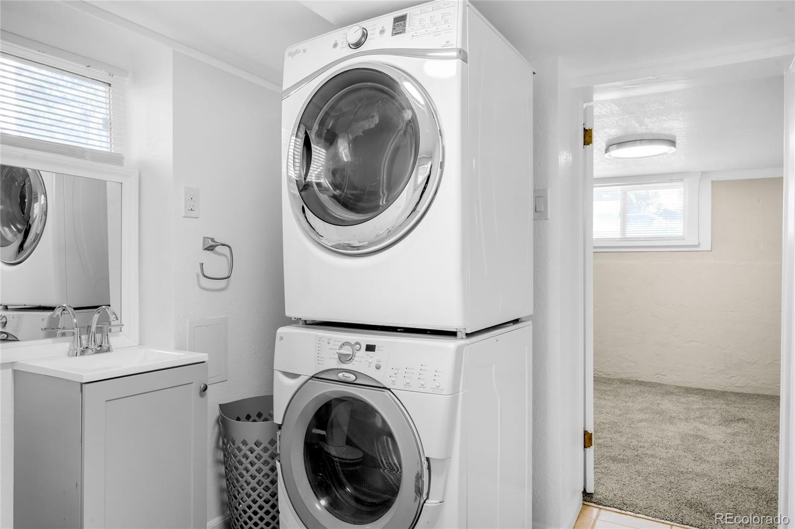 3535 High Court Wheat Ridge, CO 80033 - Photo 20 of 26 a view of a hallway with washer and dryer