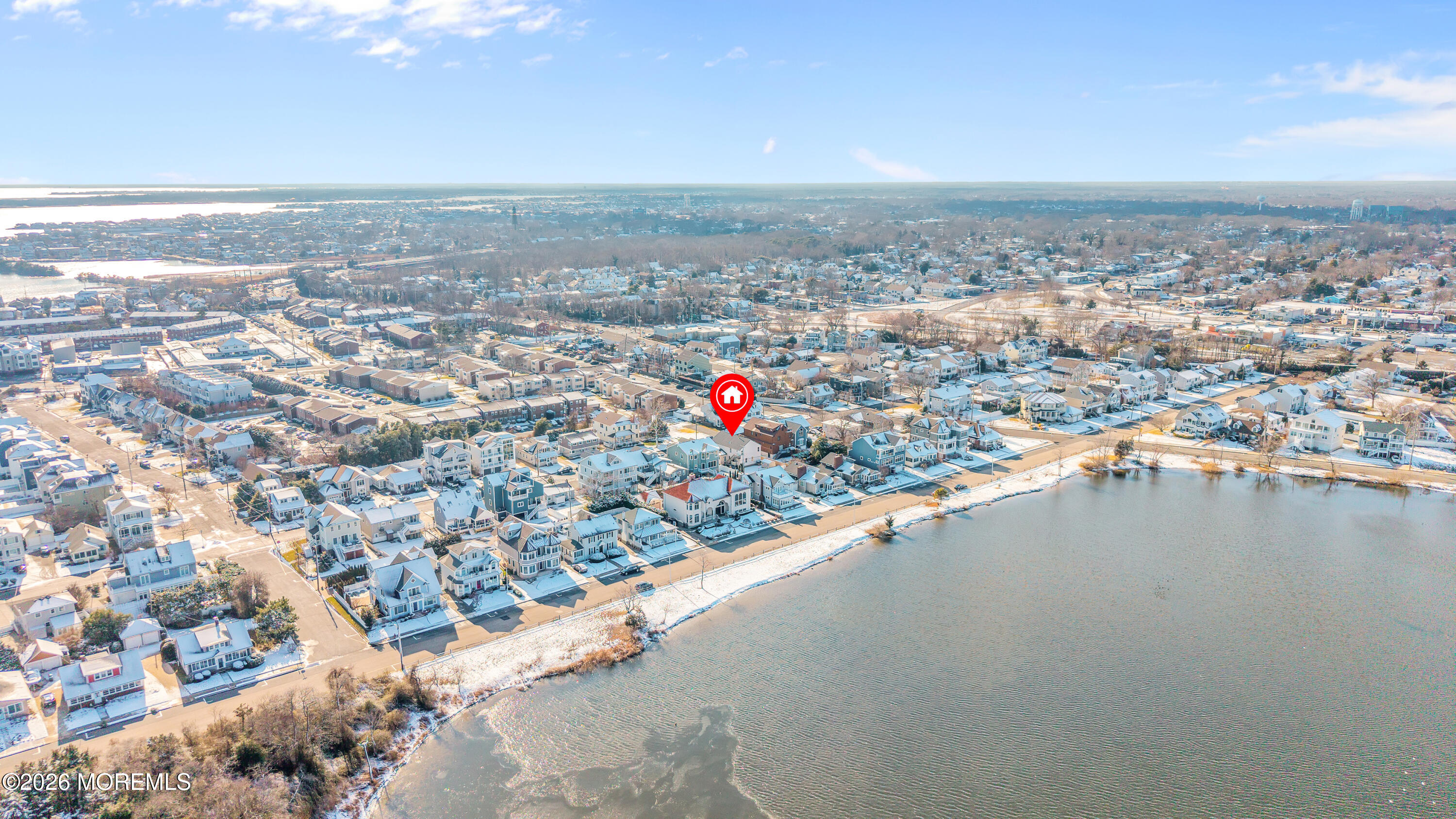 317 Carter Avenue Point Pleasant Beach, NJ 08742 - Photo 25 of 49 an aerial view of beach and city