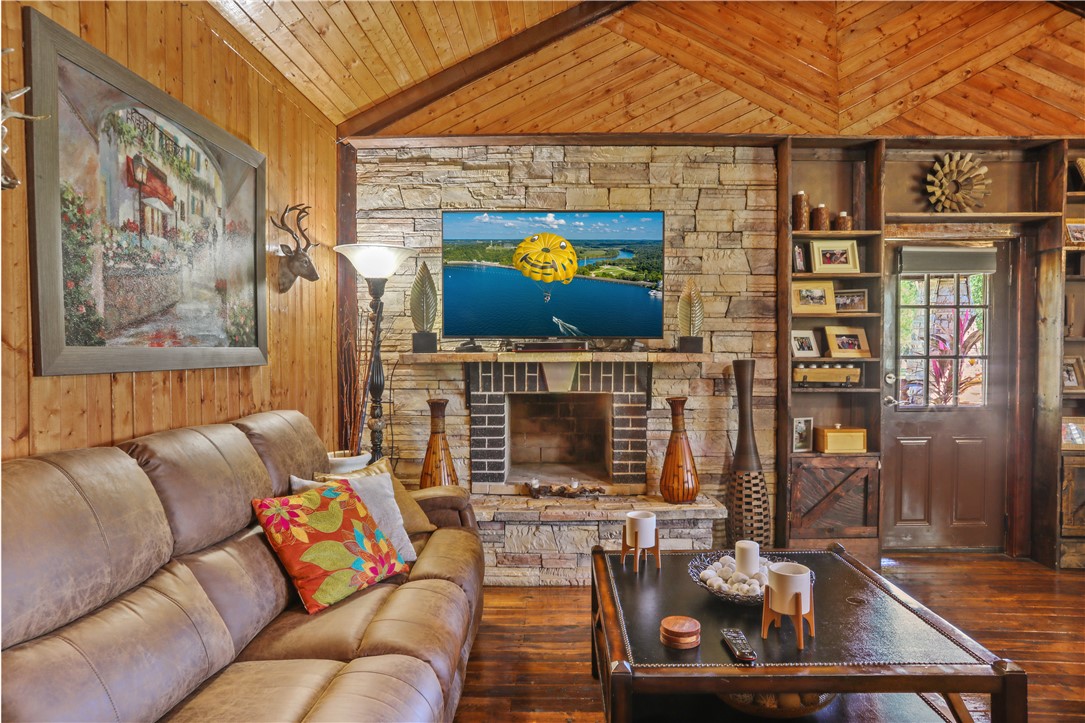 694 Overstreet Road Jesup, GA 31546 - Photo 17 of 23 Wood Burning Fireplace in the Living Room