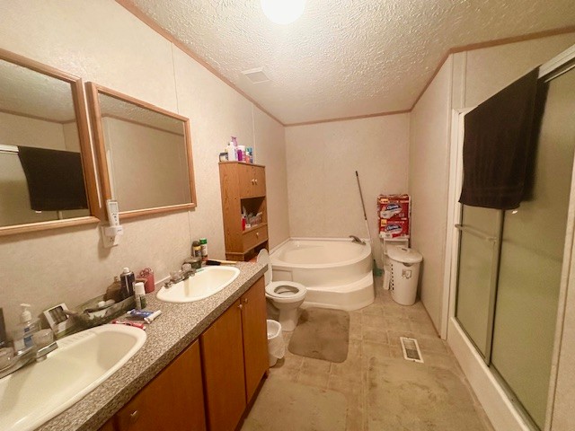 14021 Peachstone Road Crawford, TN 38554 - Photo 15 of 20 a bathroom with a sink a toilet a mirror and shower