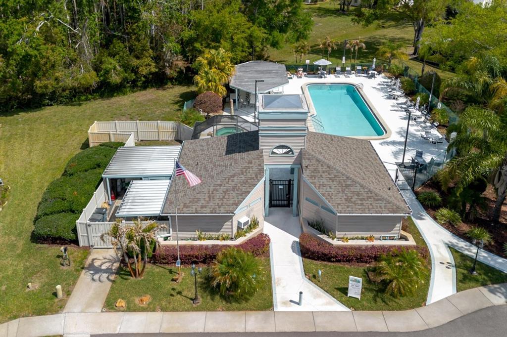 11521 Rose Tree Drive New Port Richey, FL 34654 - Photo 34 of 37 an aerial view of a house with outdoor space
