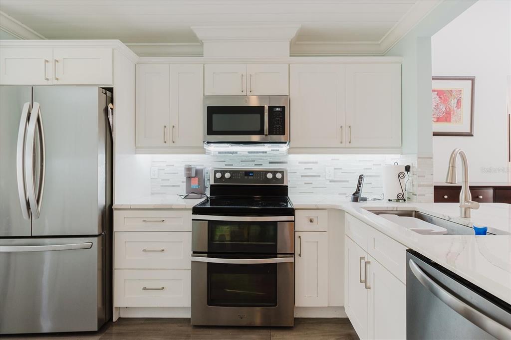 11521 Rose Tree Drive New Port Richey, FL 34654 - Photo 6 of 37 a kitchen with cabinets stainless steel appliances and a counter space