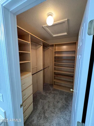 a view of walk in closet