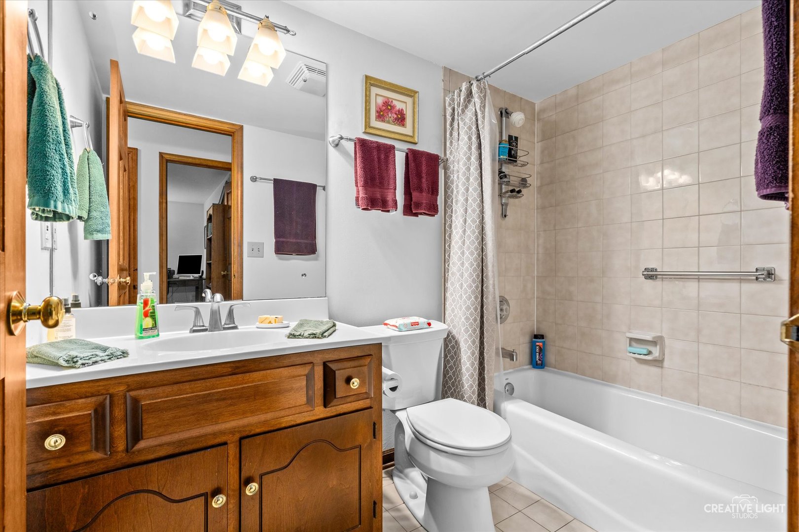 312 Dunham Place Commons, Unit 312 St. Charles, IL 60174 - Photo 18 of 28 a bathroom with a sink a toilet and shower