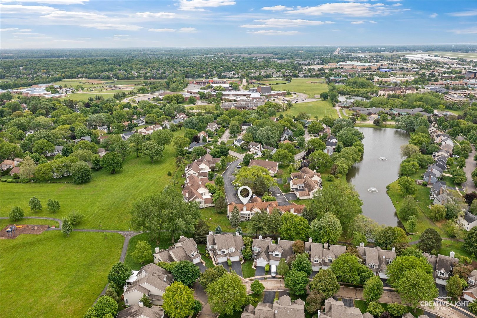 312 Dunham Place Commons, Unit 312 St. Charles, IL 60174 - Photo 26 of 28 an aerial view of multiple house