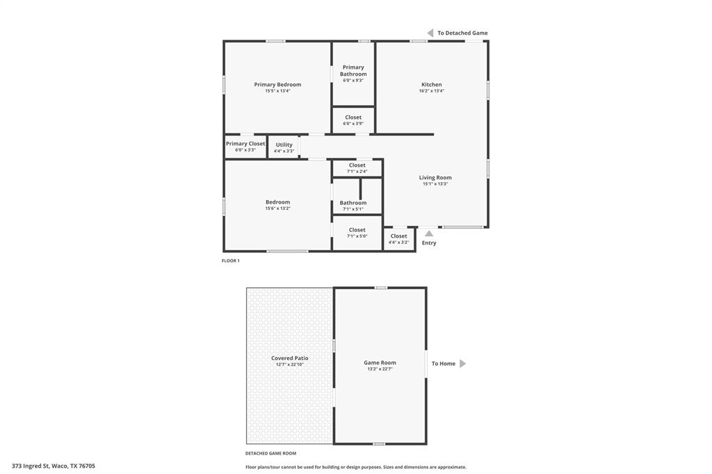 373 Ingred Street Waco, TX 76705 - Photo 39 of 39 a picture of a floor plan