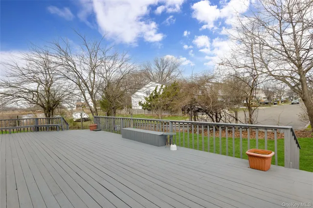 a view of a terrace with skyline
