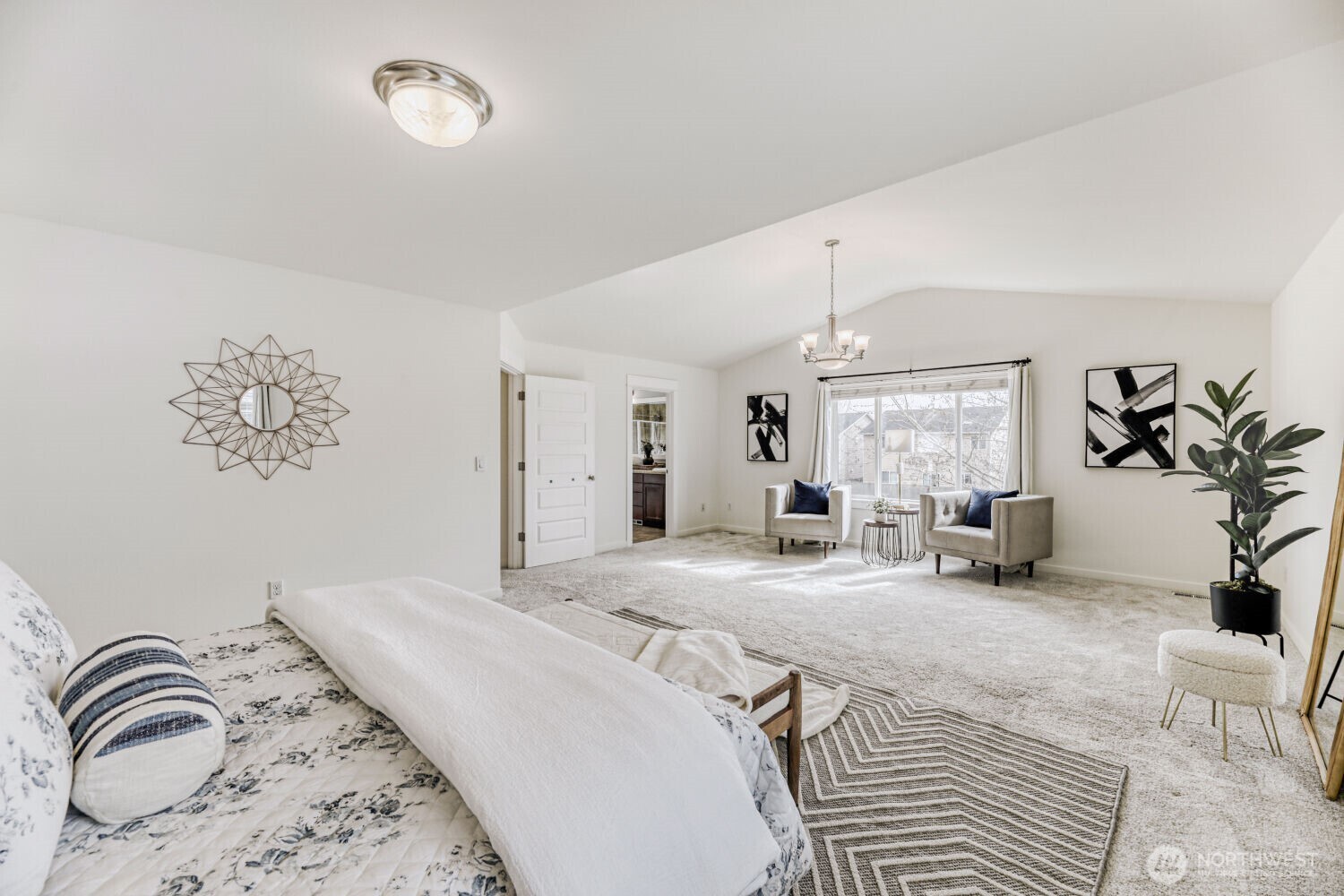 3626 222nd Place Southeast Bothell, WA 98021 - Photo 16 of 27 a bedroom with a large bed and a window