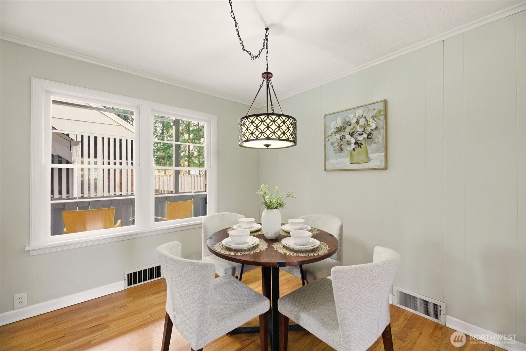 217 6th Street Snohomish, WA 98290 - Photo 14 of 40 a view of a dining room with furniture window and wooden floor