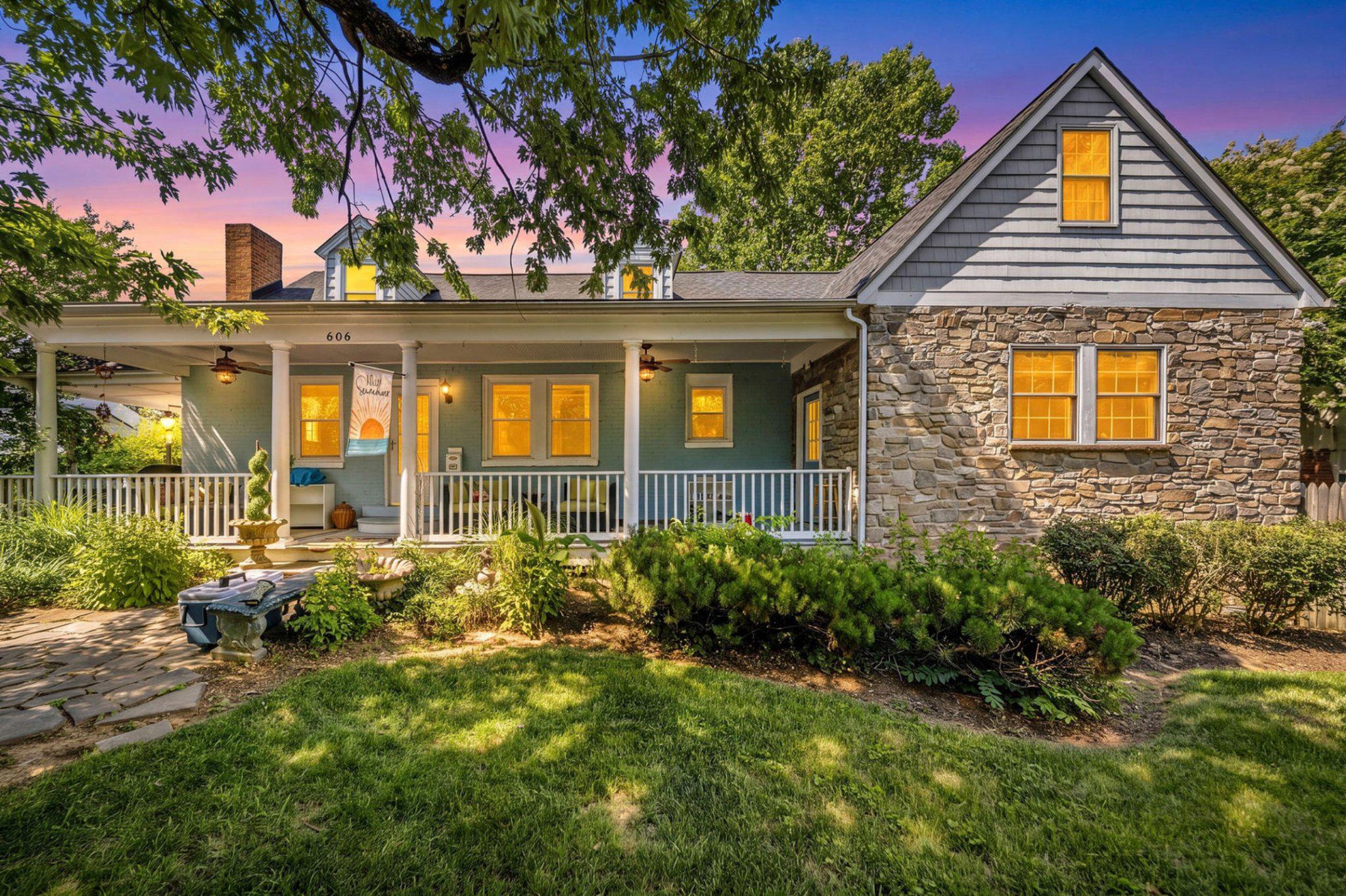 606 Edwards Ferry Road Northeast Leesburg, VA 20176 - Photo 2 of 49 Charming home with inviting porch glow.