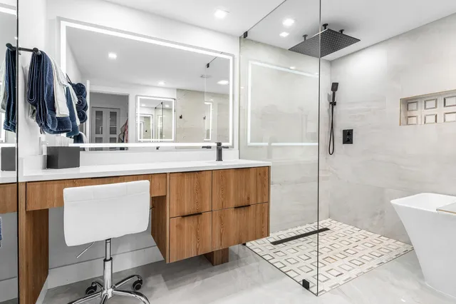 a view of a terrace with chairs