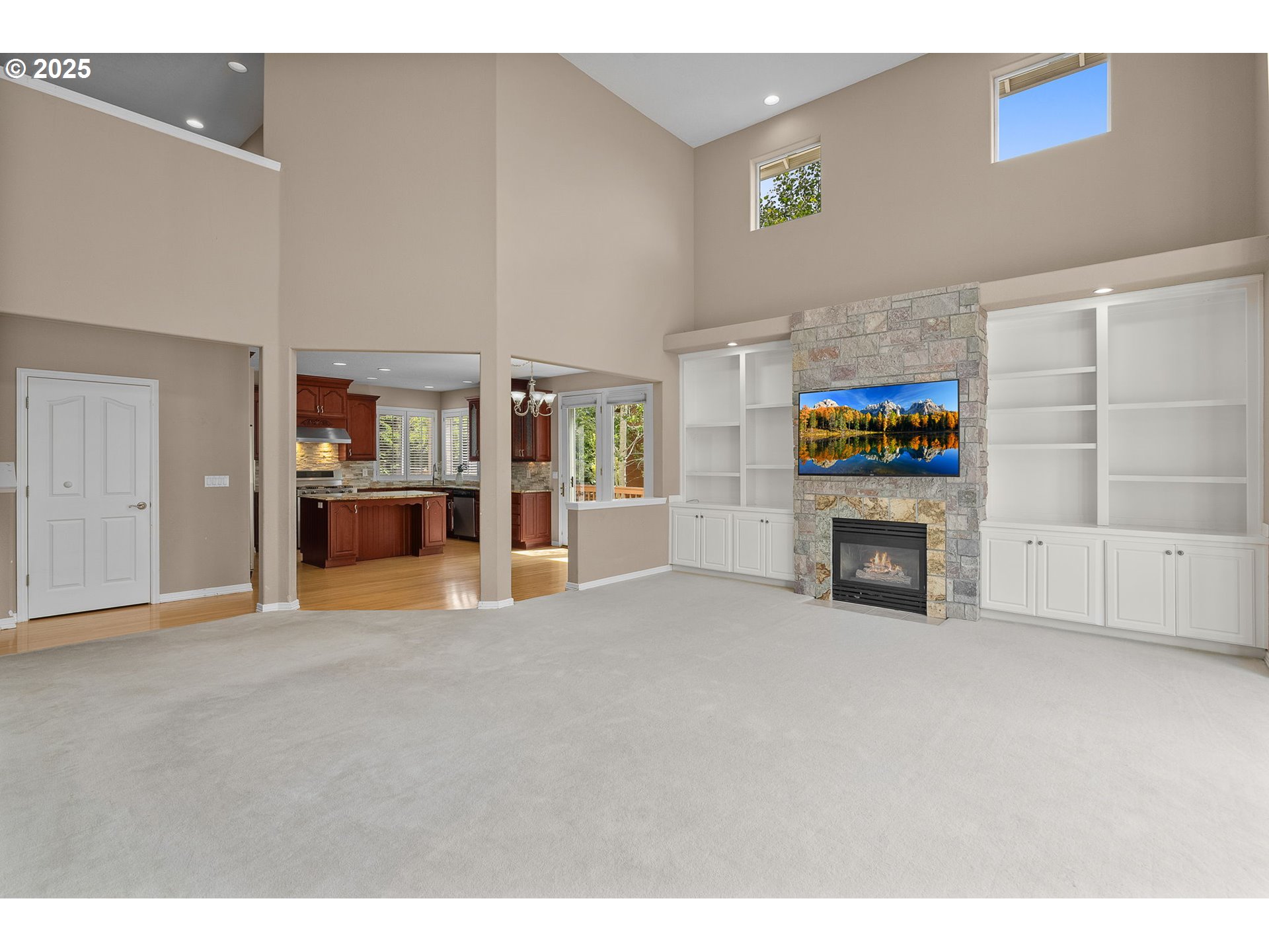 1318 Northwest Slocum Way Portland, OR 97229 - Photo 13 of 33 a view of an empty room with a fireplace
