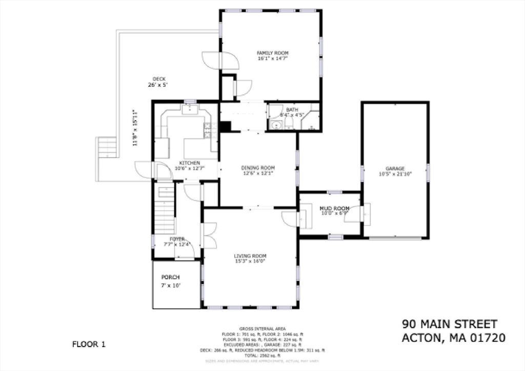 90 Main Street Acton, MA 01720 - Photo 35 of 38 a picture of a floor plan