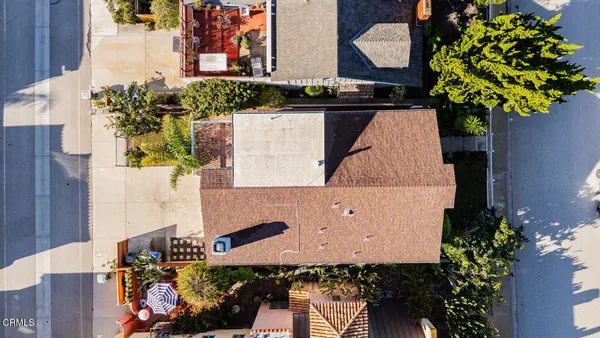 an aerial view of a city