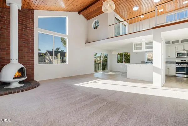 a view of a livingroom with a window