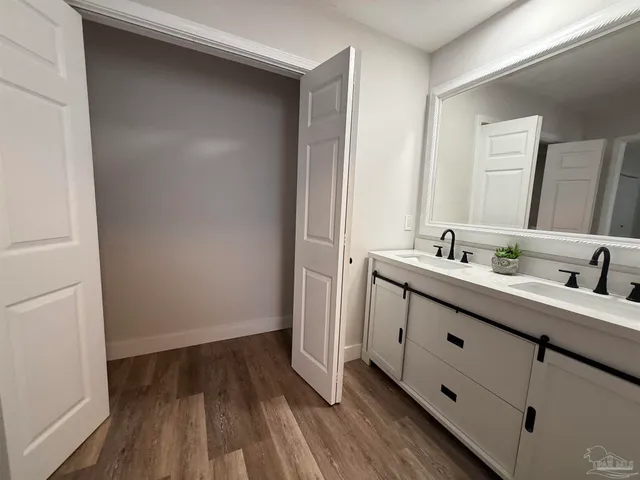 a view of wooden fence