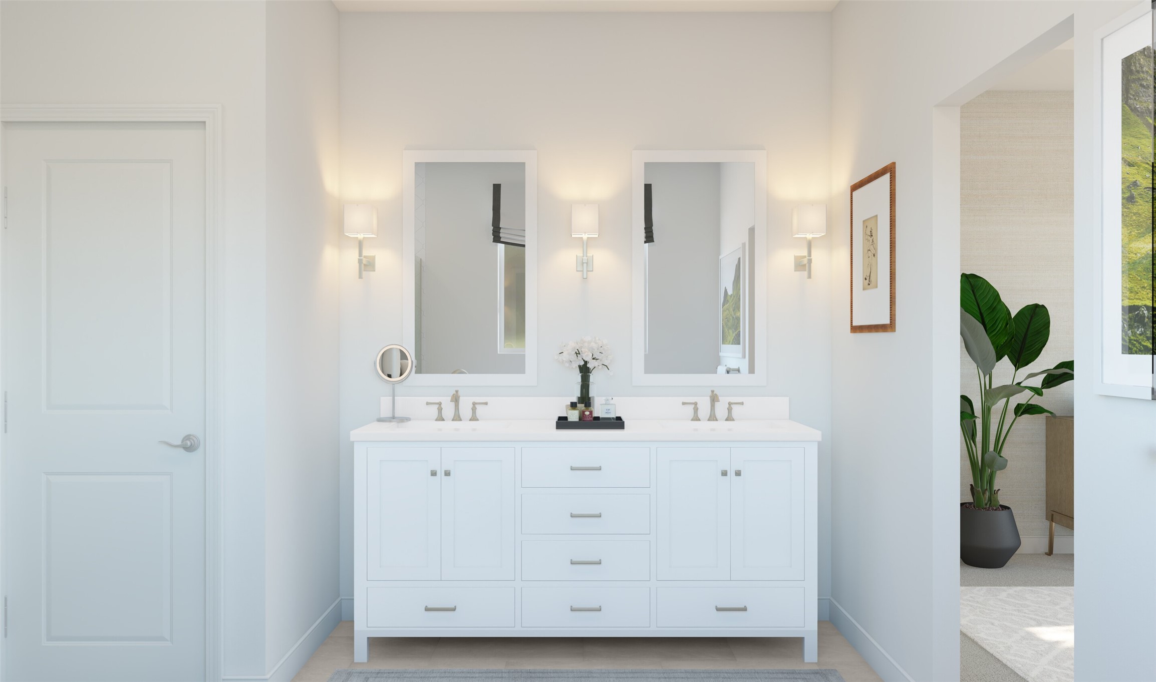 3214 Rios Court League City, TX 77573 - Photo 18 of 38 Relaxing primary suite with freestanding vanity (*Artist rendering used for illustration purposes only.)