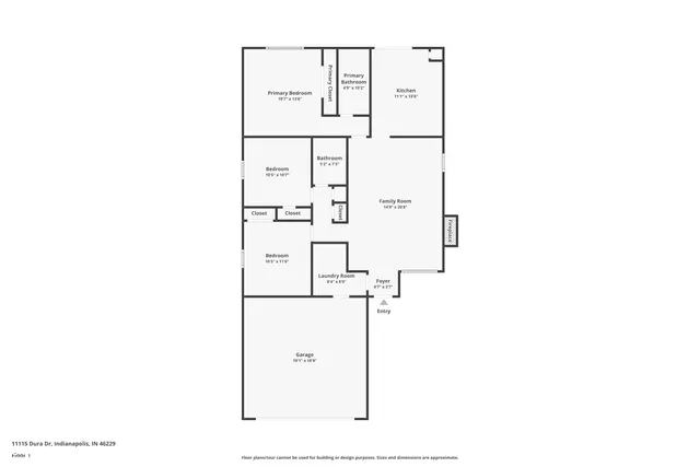 $1,920 | 11115 Dura Drive, Indianapolis, IN 46229