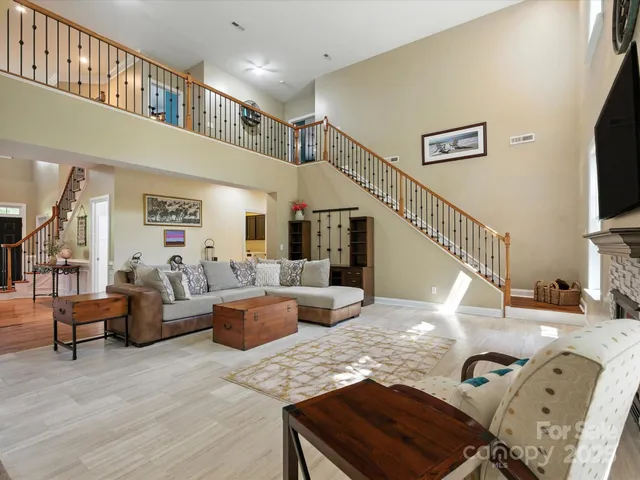 a large kitchen with stainless steel appliances kitchen island granite countertop a large counter top stainless steel appliances and cabinets