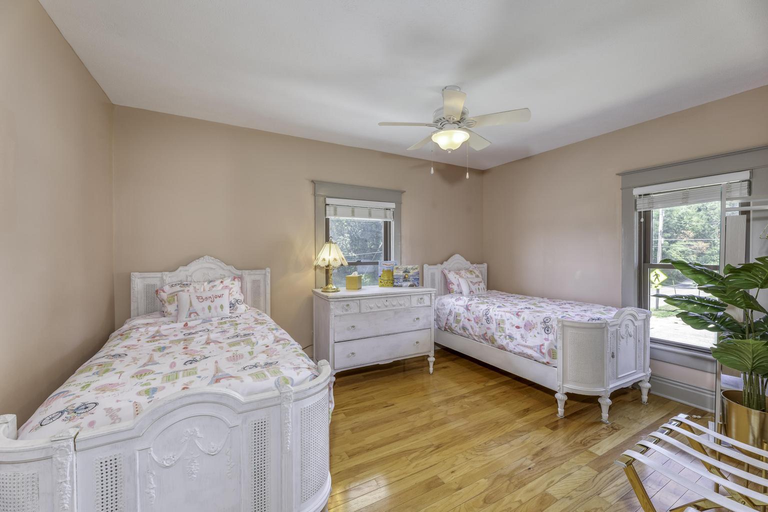 507 Center Street Michigan City, IN 46360 - Photo 22 of 42 a bedroom with a bed and a window