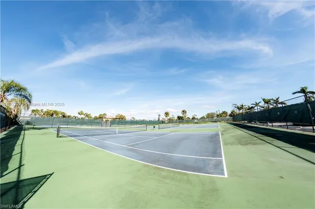 a view of a tennis court
