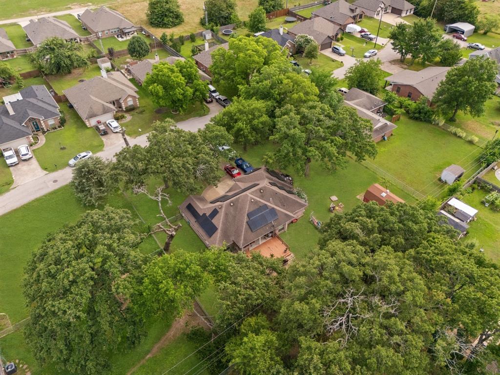 118 Cagle Quinlan, TX 75474 - Photo 21 of 23 an aerial view of a house with a garden and lake view