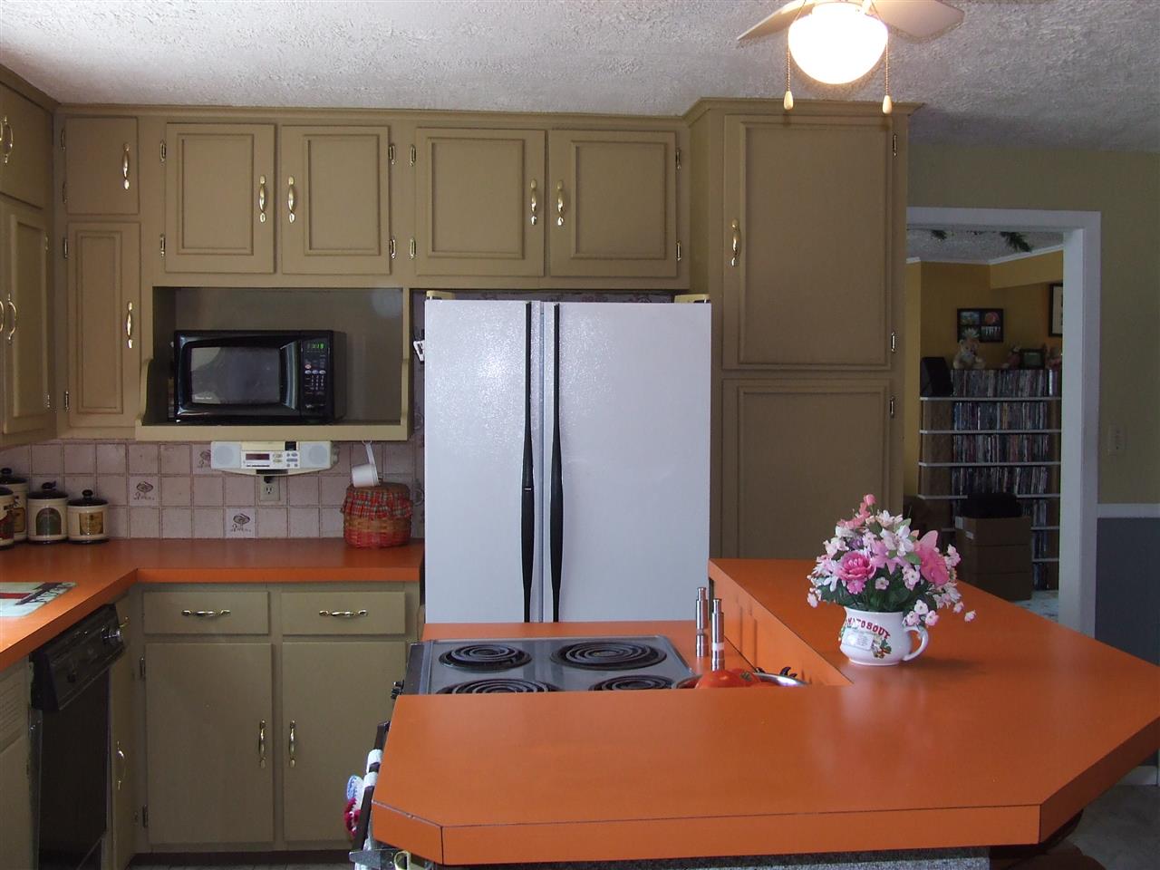 8765 North Lake Road Lena, IL 61048 - Photo 2 of 12 a kitchen with stainless steel appliances granite countertop a sink refrigerator and microwave