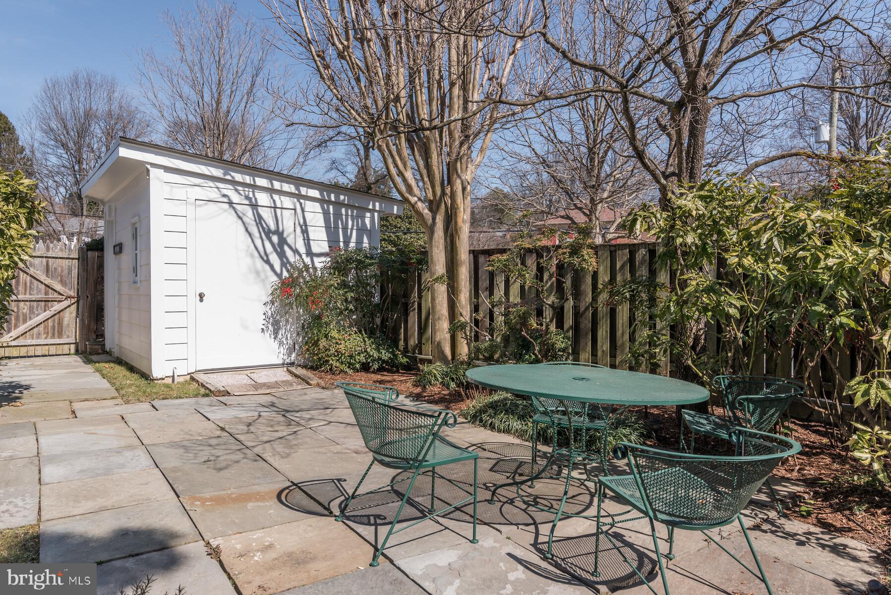 5700 Marengo Road Bethesda, MD 20816 - Photo 36 of 58 Lower Patio and Shed
