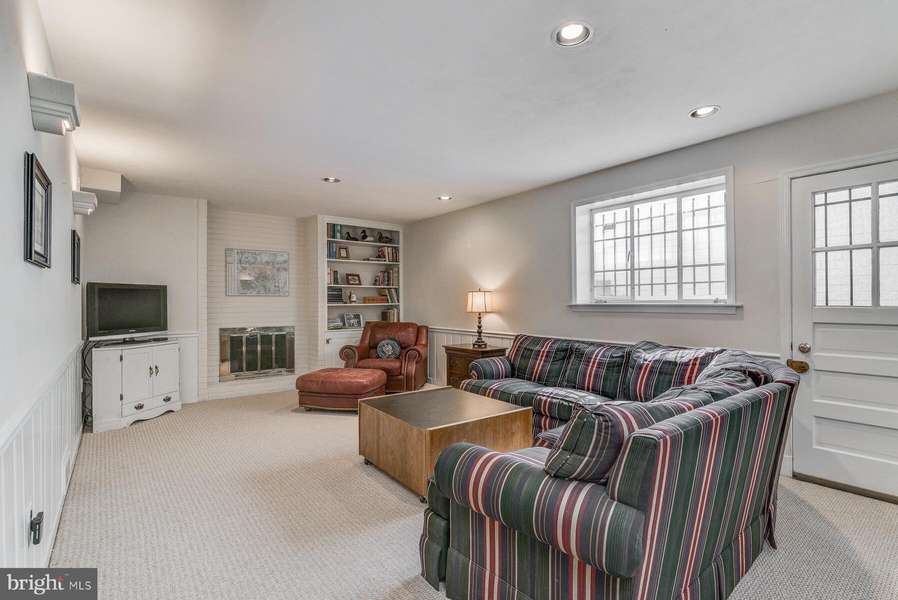 5700 Marengo Road Bethesda, MD 20816 - Photo 52 of 58 Recreation Room with wood burning fireplace