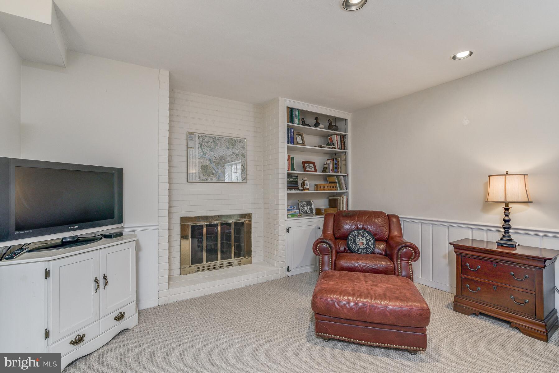 5700 Marengo Road Bethesda, MD 20816 - Photo 53 of 58 Recreation Room, wood burning fireplace