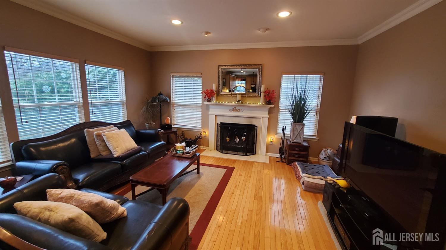 14 Young Way Bridgewater, NJ 08807 - Photo 12 of 38 a living room with furniture and a fireplace