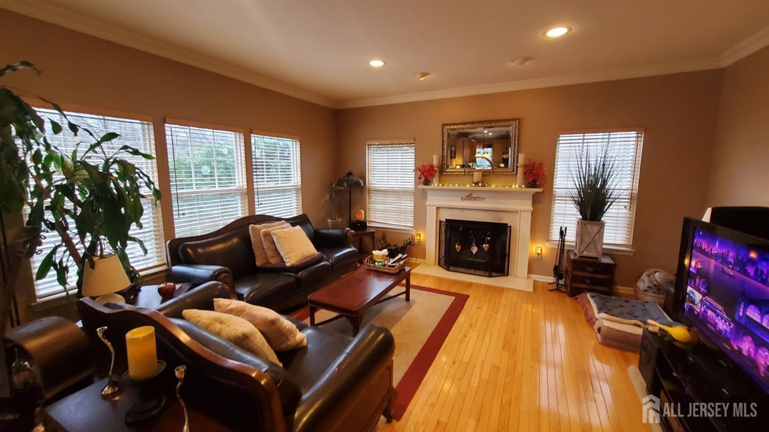 14 Young Way Bridgewater, NJ 08807 - Photo 13 of 38 a living room with furniture and a fireplace