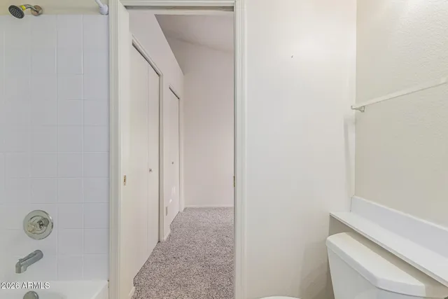 a view of a balcony with city view