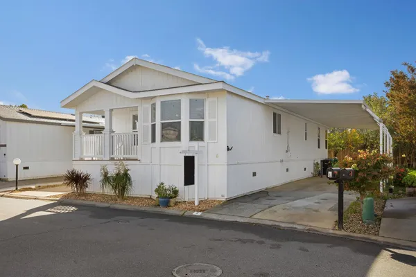 a view of a house with a outdoor space