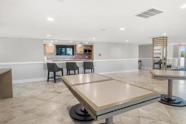 a lake view with a garden