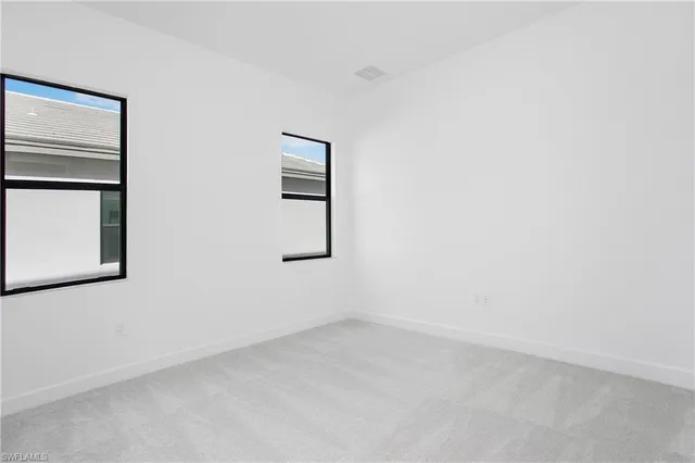 a view of an empty room