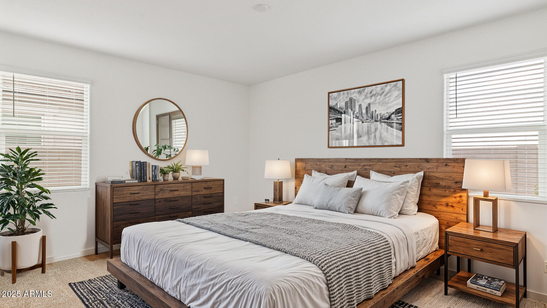 18401 West Hackamore Drive Wittmann, AZ 85361 - Photo 14 of 22 a bedroom with bed and wooden floor