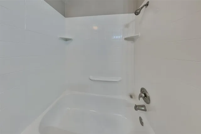 a close up of a bathtub