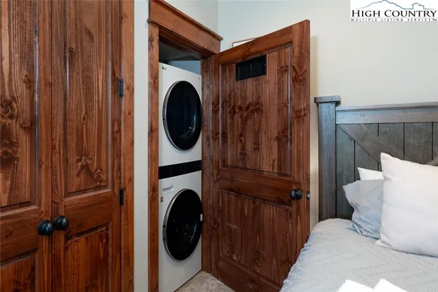 a view of a backyard with sitting area