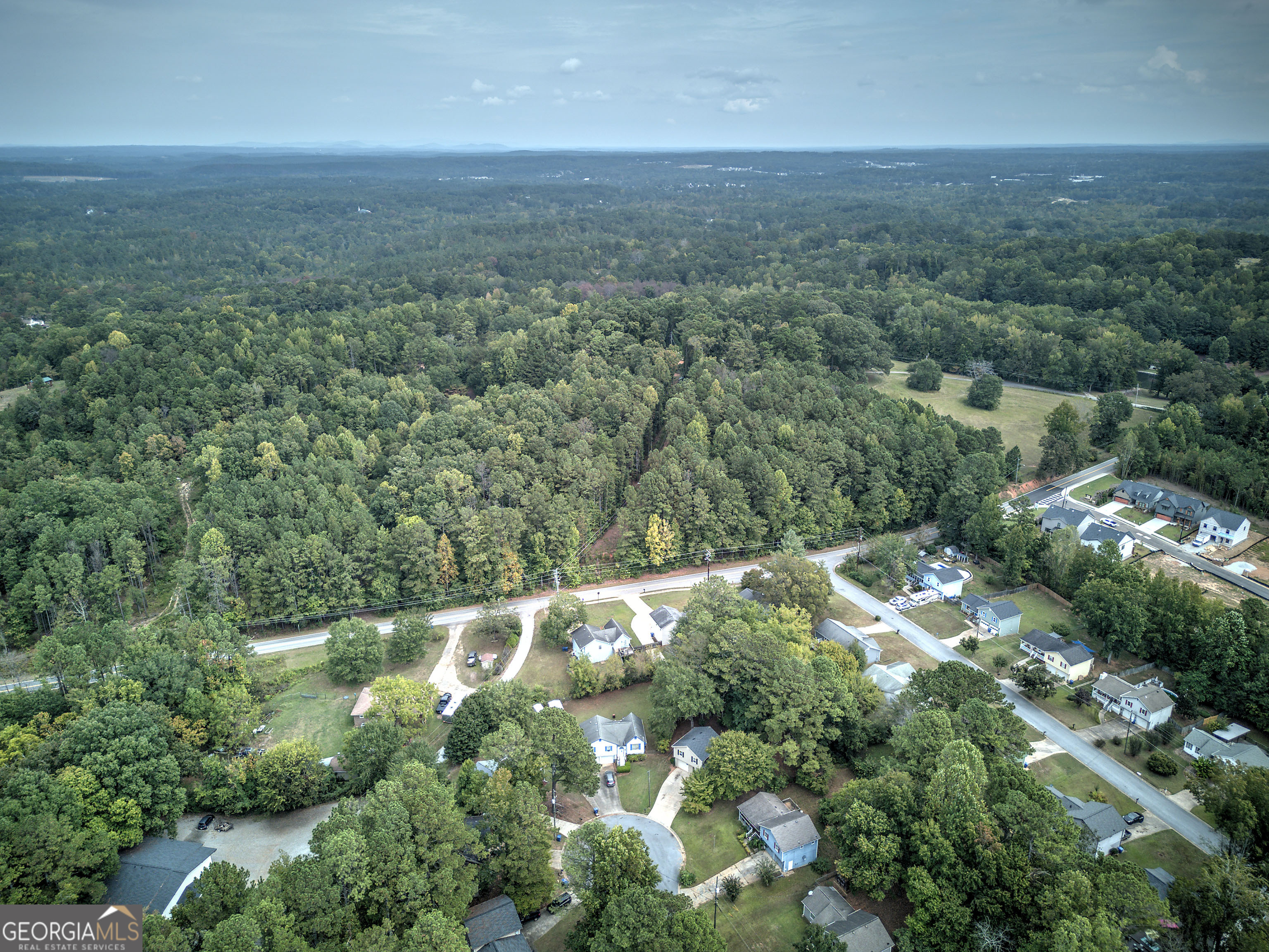 67 Polk Lane Dallas, GA 30132 - Photo 20 of 51 an aerial view of residential houses with outdoor space and trees